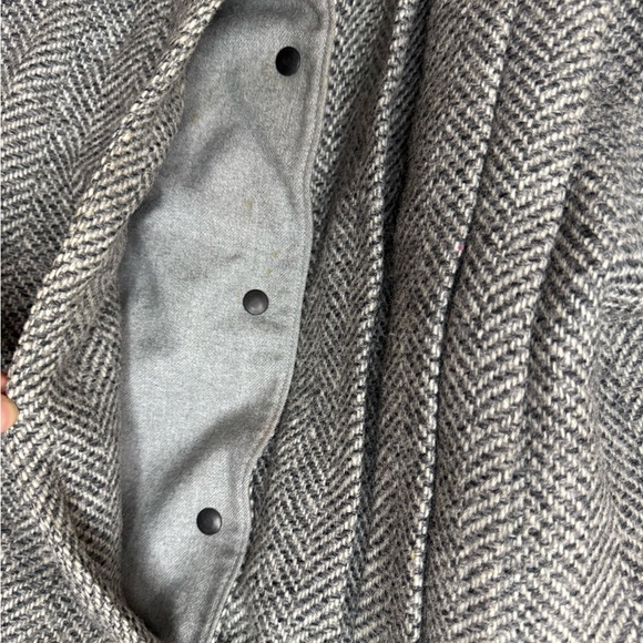 JOCARDI VINTAGE Varsity Tweed Heavyweight Layered Pleated Designer Jacket Coat - Picture 6 of 11